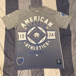 American Fighter Mens Graphic T Shirt Sz L MMA UFC Style Muscle